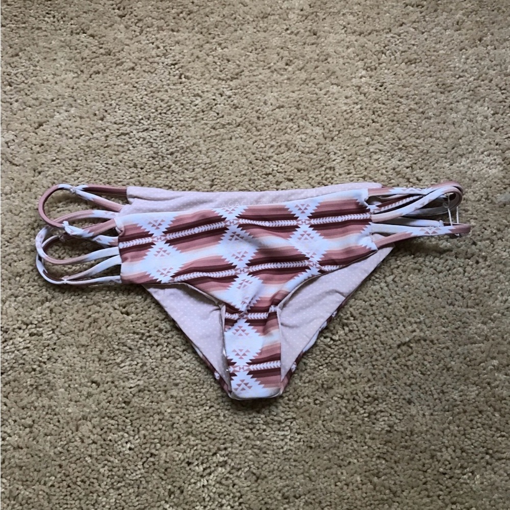 Vintage Acacia Tribal Ombré La Rivera Bottoms Size P Strappy Sides Rare Print